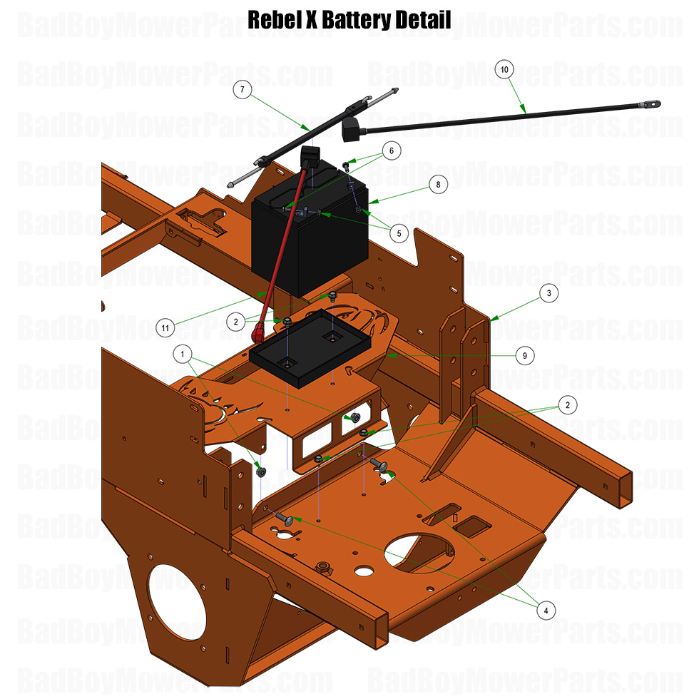 2026 Rebel X Battery Detail Part Diagram