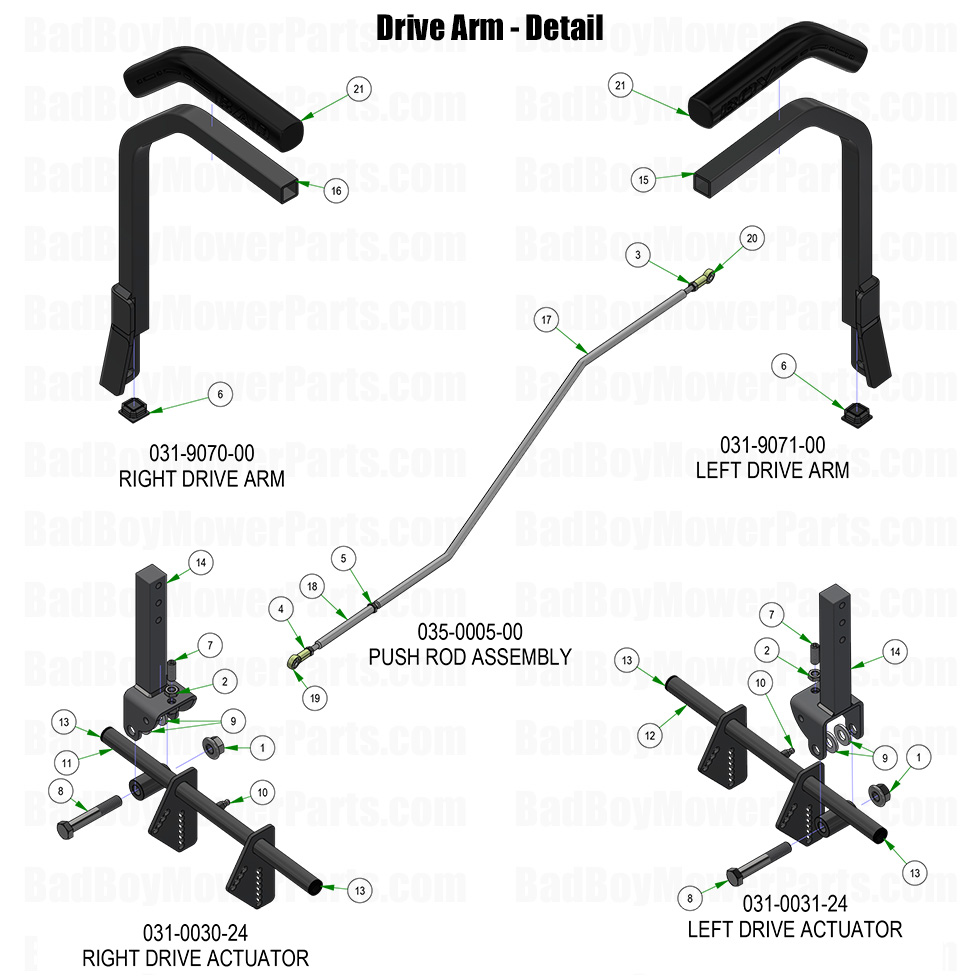 2026 Renegade Diesel Drive Arm Detail Part Diagram
