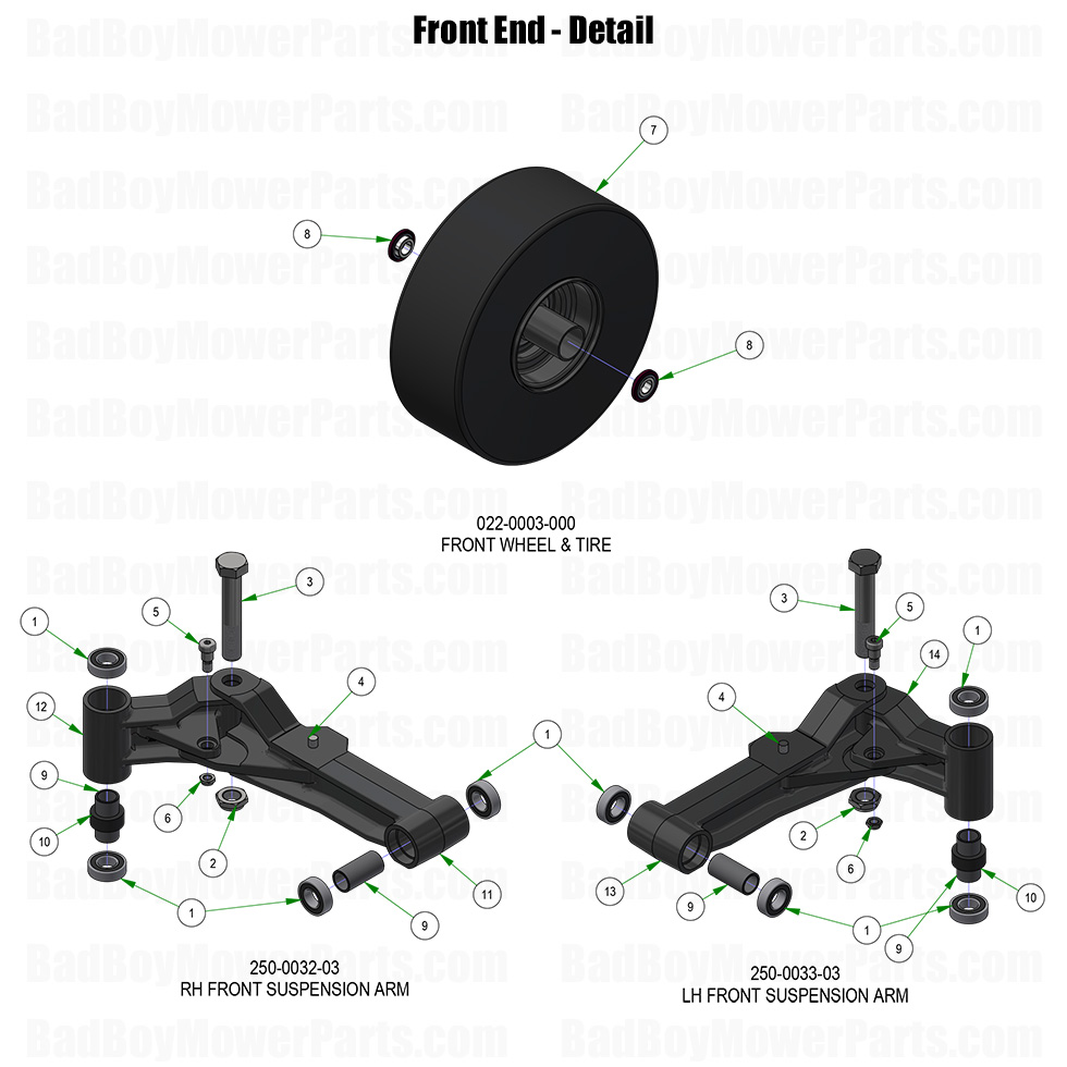 2026 Renegade Diesel Front End Detail Part Diagram