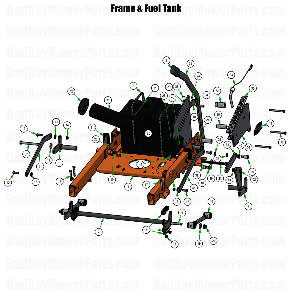 2026 Revolt 36 Frame and Fuel Tank Part Diagram