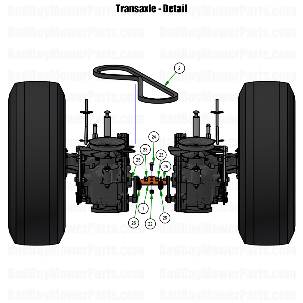 2026 Revolt 36 Transaxle Detail Part Diagram