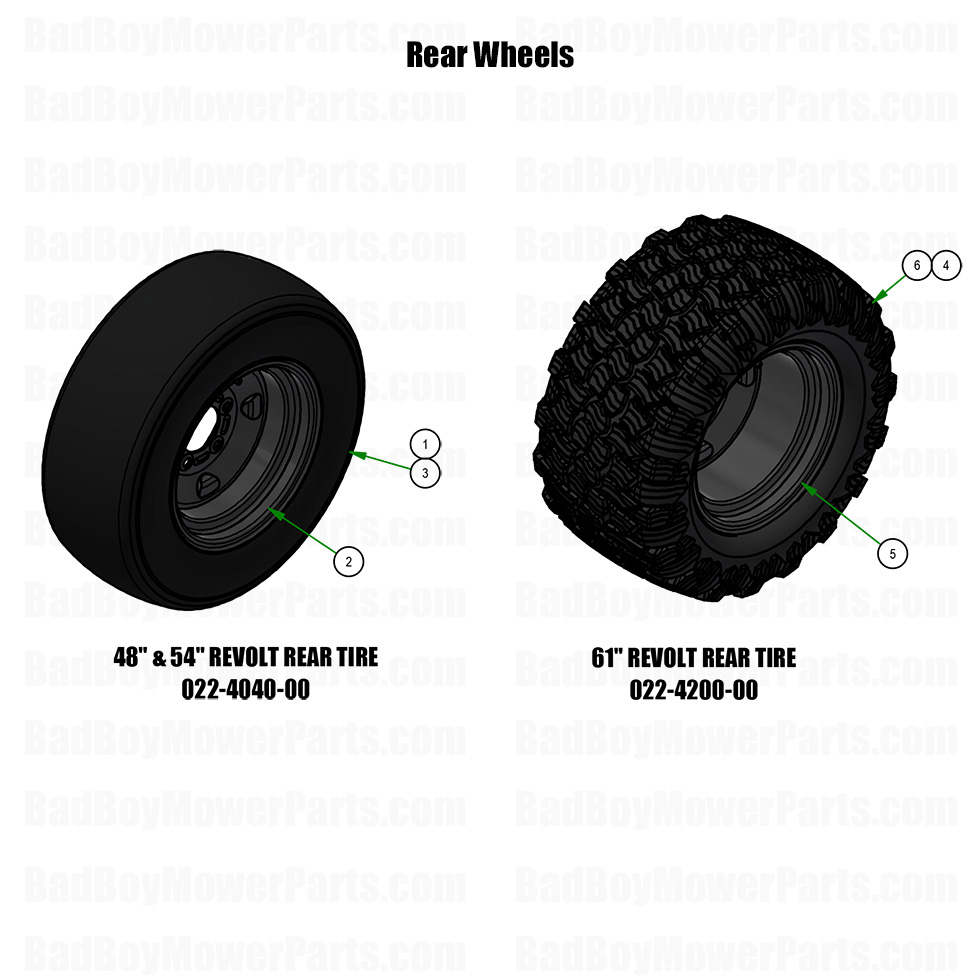 2026 Revolt 48-61 Rear Wheels Part Diagram