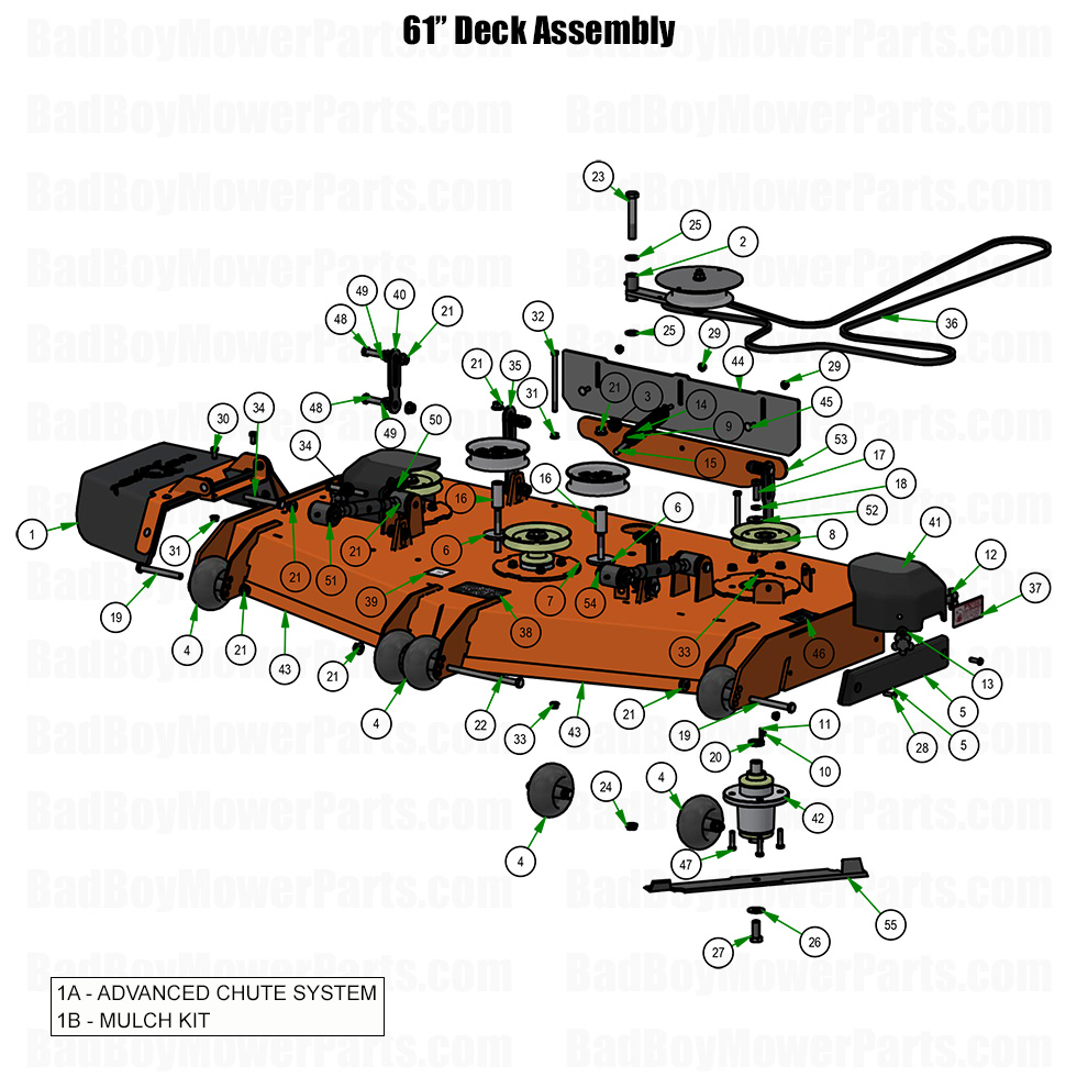 2026 Revolt 61 Inch Deck Assembly Part Diagram
