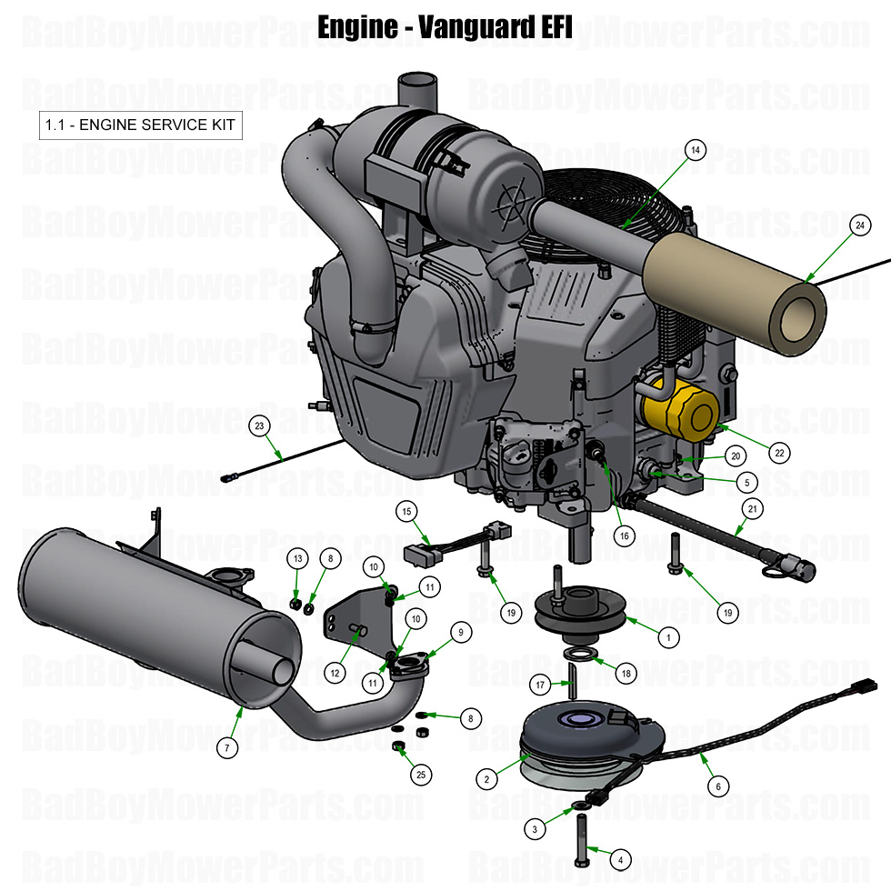2026 Revolt X Engine - Vanguard EFI Part Diagram