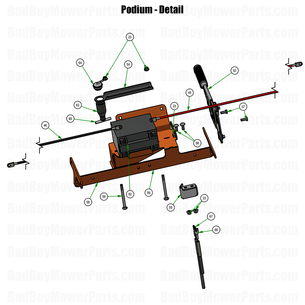 2026 Revolt X Podium - Detail Part Diagram