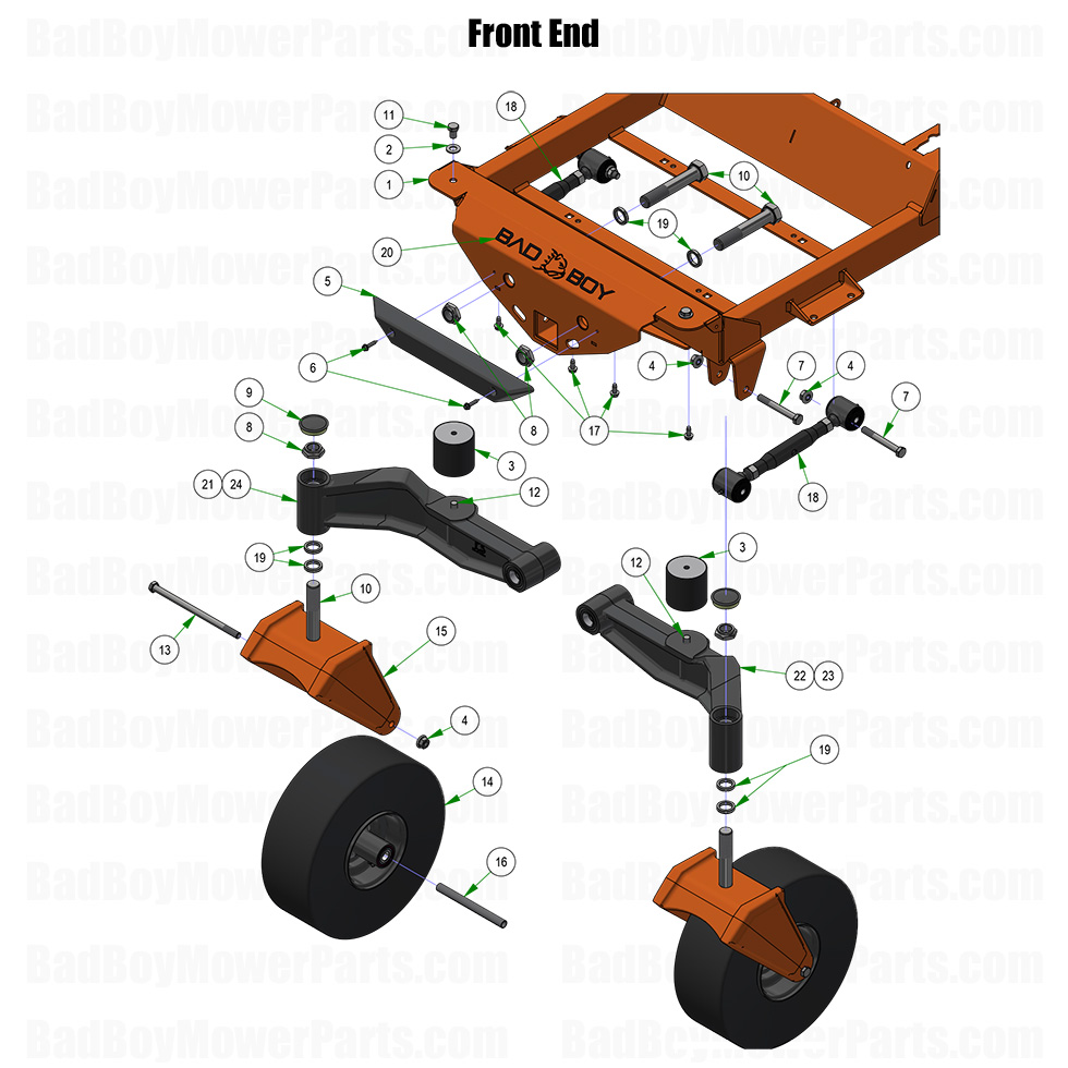 2026 Rogue Front End Part Diagram