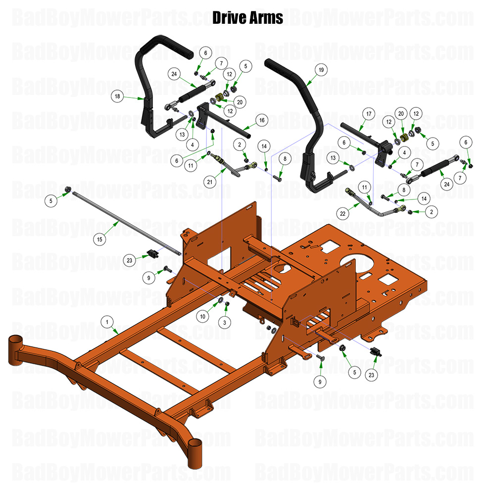 2026 ZT Avenger Drive Arms Part Diagram
