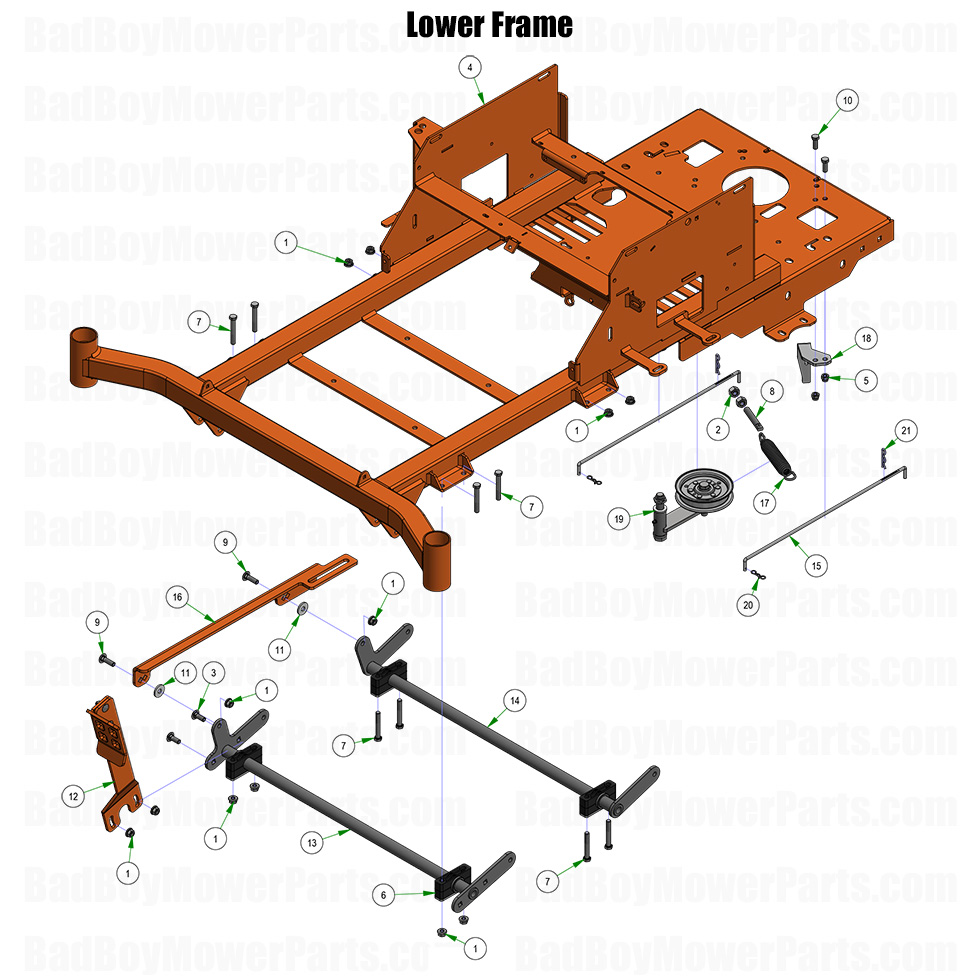 2026 ZT Avenger Lower Frame Part Diagram