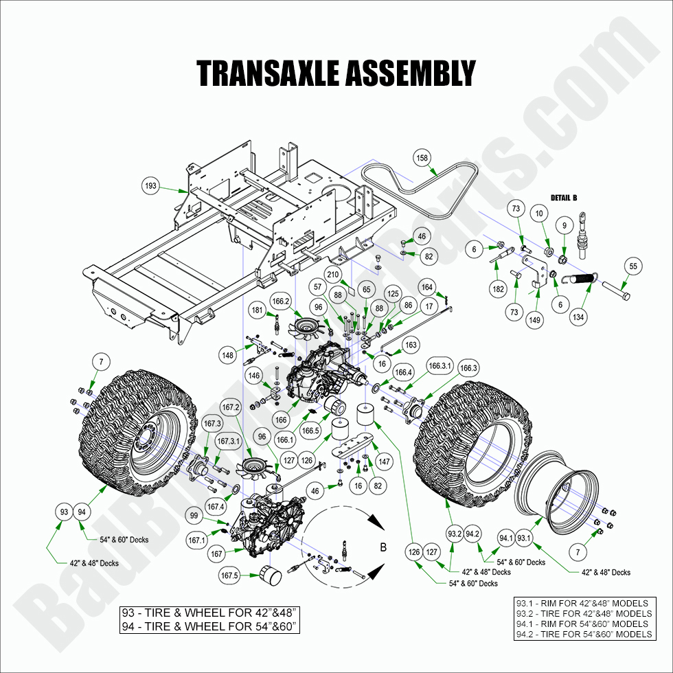 2798 - Bad Boy Mower Parts Lookup > 2022 > Maverick HD > Transaxle Assembly